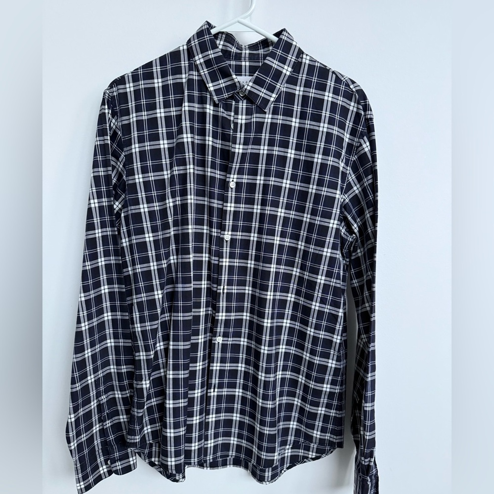 Men Sandro Paris Plaid Button-Up Shirt